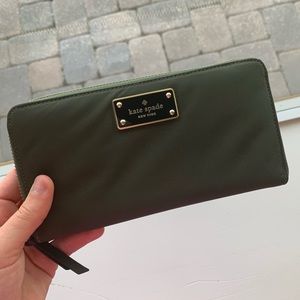 Olive Green Kate Spade Wallet